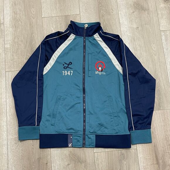 LRG Kids Blue Track Jacket Size Youth Large Pre-Owned Y2K - Picture 1 of 5